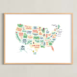 "United Nicknames" - Art Print in White by Char-Lynn Griffiths - Framed