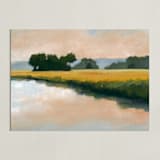 "Morning Shore II" - Art Print in Summer Blue by Stephanie Goos Johnson - Unframed