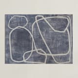 "Squiggles" - Art Print in Blue Grey by Camille Pietrow - Unframed