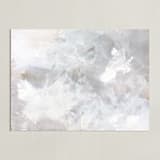 "Melody in White" - Art Print in white grey by Teodora Guererra - Unframed