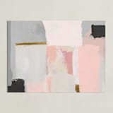 "atmospheric" - Art Print in Apricot by Amy Gray - Unframed