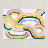 "Sun River" - Art Print in Sunshine by Lise Gulassa - Unframed