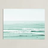 "And The Color Of My Eyes Has Gone Back Into The Sea" - Art Print in green by Summer Strauch - Unframed