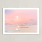 "Sorbet Sea 3" - Art Print in pink by Kamala Nahas - Unframed