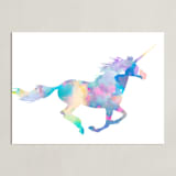"Watercolor Unicorn" - Art Print in Magical by Kim Colthurst Johnson - Unframed
