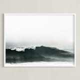 "Mariner's Muse" - Art Print in Deep Ocean by Kamala Nahas - Framed