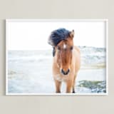 "All Is Quiet" - Art Print in Neutral Skies by Jenni Kupelian - Framed