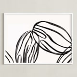 "almond milk" - Art Print in graphite by Carolyn MacLaren - Framed