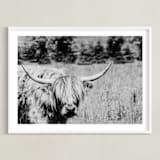 "Junior" - Art Print in Onyx by Janet Cruz - Framed