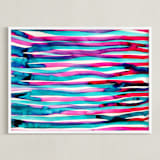 "Colorburst5" - Art Print in Pink by Miranda Mol - Framed