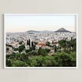 "Hellas V" - Art Print in Pine Green by Lindsay Ferraris Photography - Framed