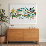 "Green Hills" - Art Print in Verdant Green by Erin McCluskey Wheeler - In a Room