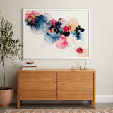 "Bloom Mixer" - Art Print in Sapphire Blue by Three Kisses Studio - In a Room