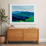 "Enchanted Vista" - Art Print in White by Jenny Partrite - In a Room