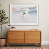 "Free" - Art Print in Sky Blue by Mike Sunu - In a Room