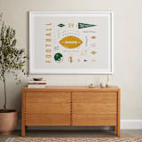 "American Football Vocab" - Art Print in Hunter by Dana Beckwith - In a Room