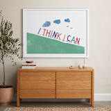 "You can." - Art Print in grass green by R studio - In a Room
