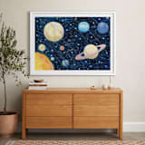 "Solar System" - Art Print in Deep Space by Alexandra Dzh - In a Room