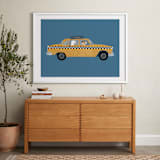 "New York" - Art Print in Taxi by Jenna Holcomb - In a Room