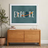 "Space to Explore III" - Art Print in Twilight by Heather Schertzer - In a Room
