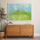 "A Beautiful Day" - Art Print in Grass by Laura Bolter - In a Room
