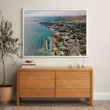 "Aloha Lahaina" - Art Print in Emerald Green by Christian Florin - In a Room