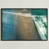 "Coastal Shadows" - Art Print in Summer Day by Von Sides - Framed