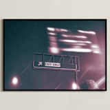 "Exit Only" - Art Print in Midnight by Adam Stanzak - Framed
