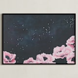 "Awakening" - Art Print in Blush by Emily Magone - Framed