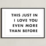 "News Flash" - Art Print in Newsprint by hi-lighter inc. - Framed