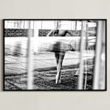 "Musing of Synchronicity" - Art Print in Black & White by Zanne Bedore - Framed