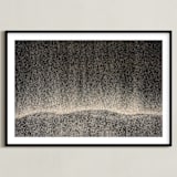 "Sandscape 46" - Art Print in Sandy Beige by Chris Benjamin - Framed