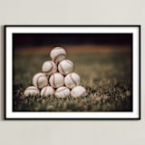 "For The Big Game 1" - Art Print in Field by Janet Cruz - Framed