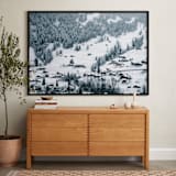 "White Blanketed Hills" - Art Print in Snow White by Ying C. - In a Room