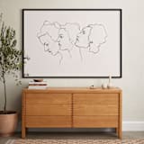 "Three Faces" - Art Print in Eggshell White by Kirsta Benedetti - In a Room