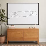 "Sleepy Kitty" - Art Print in White by Tyler Tea - In a Room