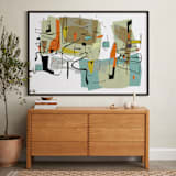 "fairview 1954" - Art Print in seafoam green by edwin wade - In a Room