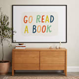 "Go Read a Book" - Art Print in Terra Cotta by Rachel K. Swanson - In a Room