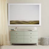 "Distance" - Art Print in Rolling Hills Green by Shannon Paras - In a Room