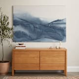 "Atmospheric Blue" - Art Print in Indigo Blue by Isabel Aguilar - Isolda - In a Room