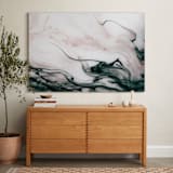 "Ethereal Flow" - Art Print in Ocean Sunset by Melanie Severin - In a Room