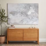 "Melody in White" - Art Print in white grey by Teodora Guererra - In a Room