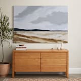 "US 90 To Valentine" - Art Print in Mist by Kati Ramer - In a Room