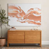 "Lost in Time" - Art Print in Peach by Sarah Lund - In a Room