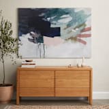 "Following The Pack" - Art Print in Midnight Blue by Jennifer Daily - In a Room