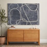 "Squiggles" - Art Print in Blue Grey by Camille Pietrow - In a Room