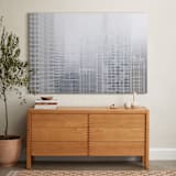 "Layers" - Art Print in Tranquil Gray by Shannon Howard - In a Room