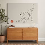 "Let's Play" - Art Print in Sand Beige by Adelyn T. - In a Room