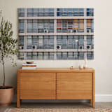 "Urban Palette - Smoky Eyes" - Art Print in Blue Grey by lulu and isabelle - In a Room