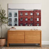 "Windows of Dublin" - Art Print in Red Brick by Monday Project - In a Room